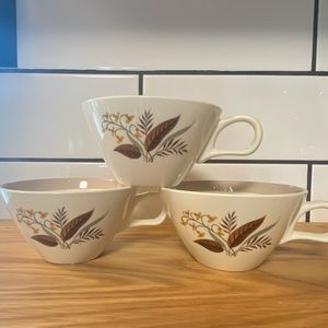 Set of 3 Vintage Coffee Mugs